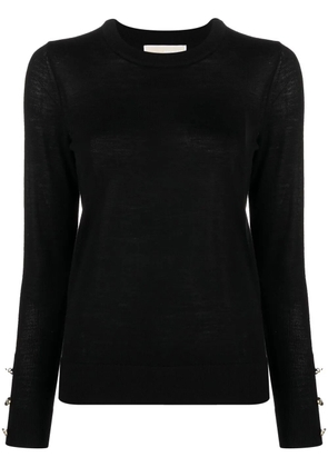 Michael Michael Kors buttoned knitted jumper - Black