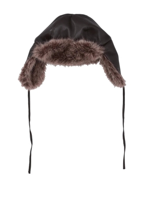 P.A.R.O.S.H. fur-trim hat - Brown