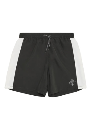 Armani Exchange logo-embroidered swim shorts - Black