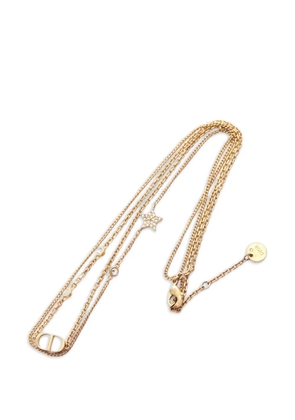 Christian Dior Pre-Owned CD-logo star necklace - Gold
