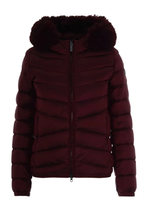 Colmar quilted trimmed hooded jacket - Red