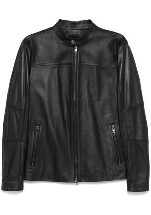 Michael Kors mock-neck biker jacket - Black