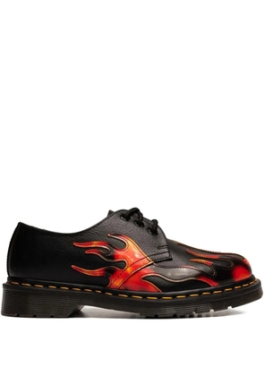 Dr. Martens flame-print derby shoes - Black