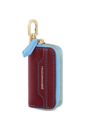MAISON de SABRÉ zipped lobster clip key case charm - Brown