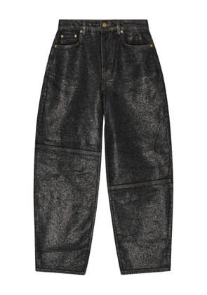 GANNI denim trousers - Black