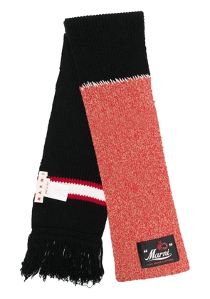 Marni fringe-trimmed scarf - Black