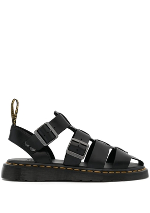 Dr. Martens caged-design leather sandals - Black