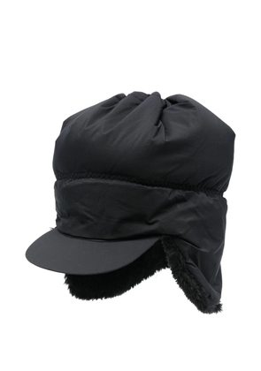 and Wander faux-shearling trim cap - Black