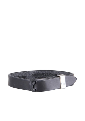 Orciani leather bracelet - Black