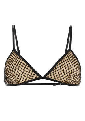 Balenciaga mesh-detail triangle bra - Black
