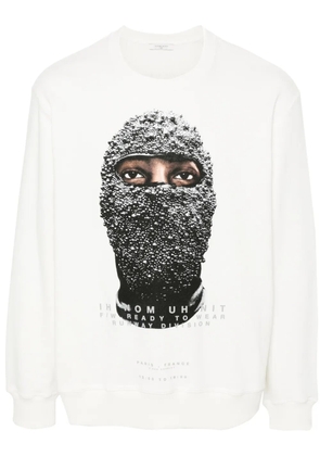 Ih Nom Uh Nit Black Mask sweatshirt - White