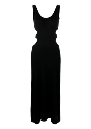 Chloé crinkled-effect tank maxi dress - Black