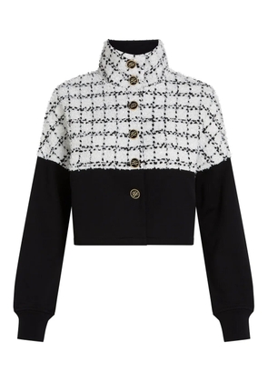 Karl Lagerfeld bouclé sweat jacket - Black