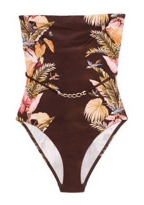 ZIMMERMANN Ascension swimsuit - Brown