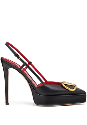 Valentino Garavani 120mm VLogo Signature slingback pumps - Black