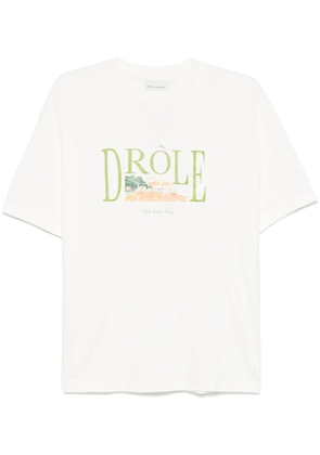 Drôle De Monsieur Tennis Court T-shirt - White