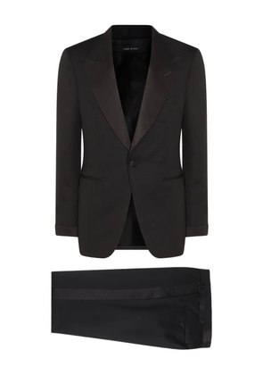 TOM FORD satin-lapels suit - Black