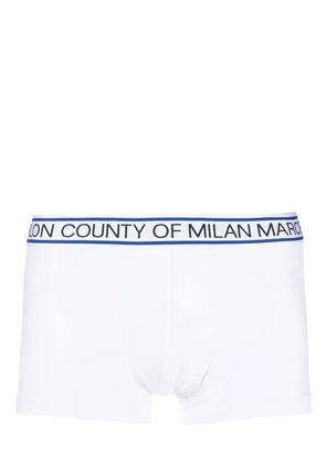 COUNTY OF MILAN logo waistband boxer briefs - White