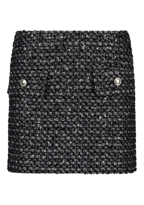 LIU JO bouclé mini skirt - Black