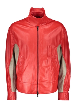 Ferrari lambskin bomber jacket - Red