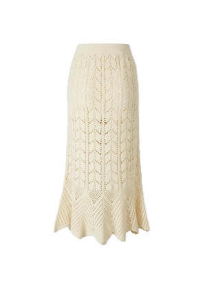 ZIMMERMANN crochet skirt - Neutrals