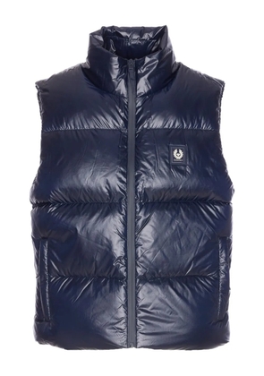 Belstaff loog-patch padded gilet - Blue