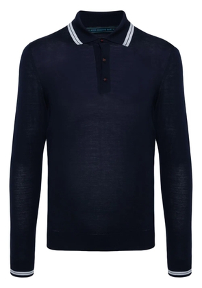 Kiton knitted wool polo shirt - Blue