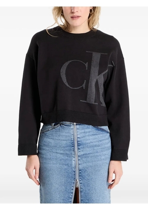 Calvin Klein long sleeve logo sweater - Black