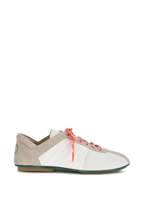 Valentino Garavani perforated logo-detail sneakers - White