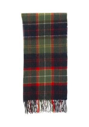 Barbour tartan fringed scarf - Green
