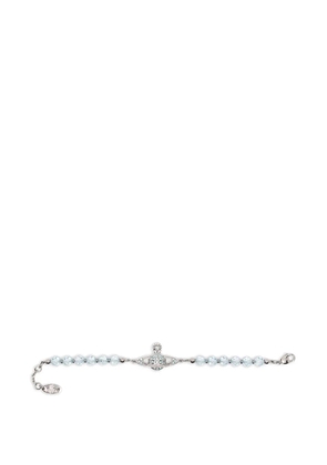 Vivienne Westwood messaline orb crystal bracelet - Blue