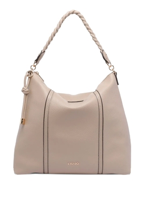 LIU JO logo-lettering shoulder bag - Neutrals