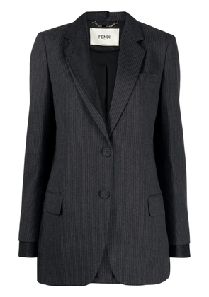 FENDI pinstripe wool blazer - Grey