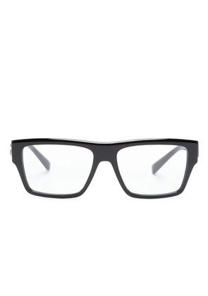 Dolce & Gabbana Eyewear logo-plaque square-frame glasses - Black