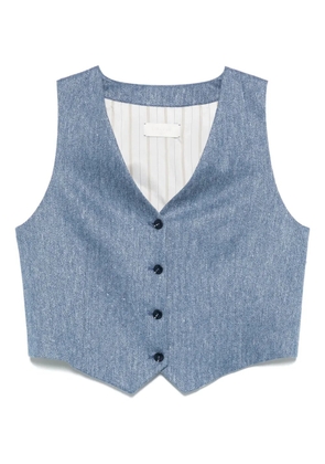 Circolo 1901 denim waistcoat - Blue