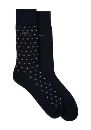 BOSS logo iconic socks (pack of two) - Blue