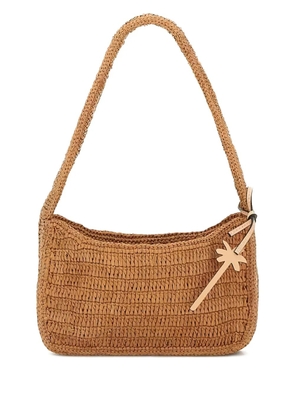 Manebi raffia shoulder bag - Brown