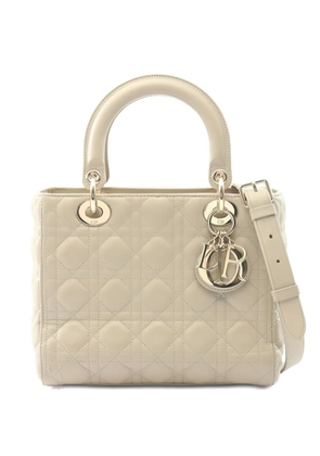 Christian Dior Pre-Owned 2000s Lady Dior quilted leather tote bag - Neutrals