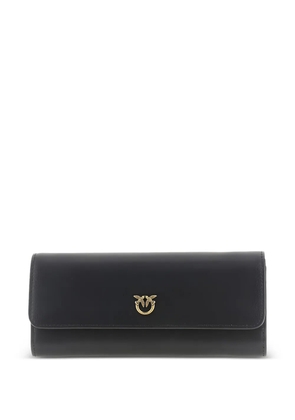 PINKO Love Birds leather clutch bag - Black