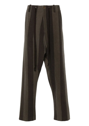 Uma Wang striped trousers - Brown
