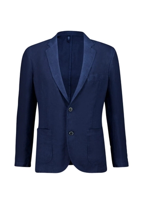 120% Lino buttoned V-neck blazer - Blue
