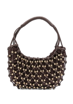 Rosantica Nodi beaded shoulder bag - Brown