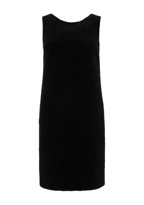 Loulou bouclette tweed sleeveless dress - Black