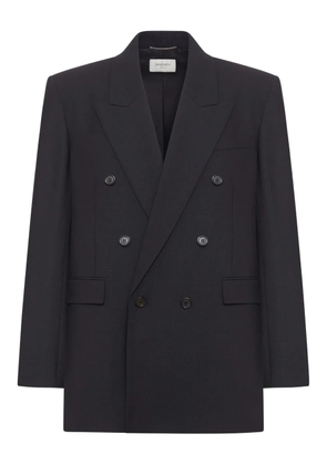 Saint Laurent double-breasted wool jacket - Black