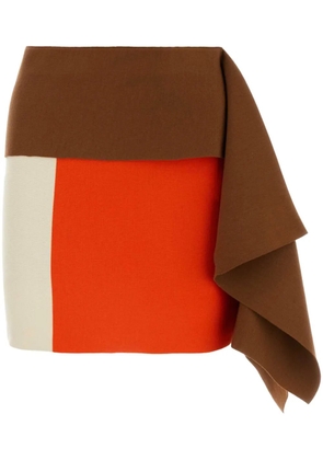 FENDI wool mini skirt - Brown