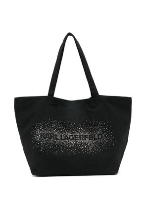 Karl Lagerfeld logo-embellished tote bag - Black