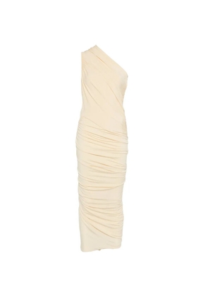 TOVE one-shoulder ruched dress - Neutrals