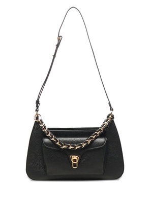 Coccinelle Beat chain-trimmed shoulder bag - Black
