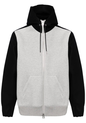 sacai wool hooded jacket - Grey