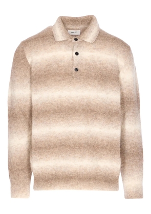 NN07 long-sleeve polo shirt - Neutrals